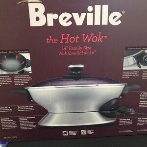 BREVILLE The Hot Wok Pro Electric Wok 14” Diameter BEW600XL Boxed